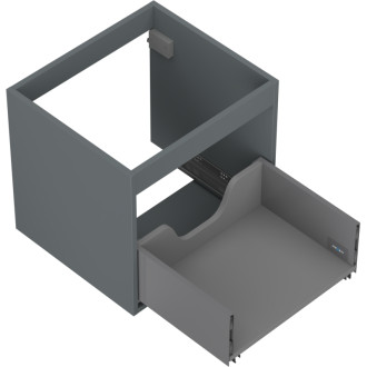 Korpus umývadlovej skrinky Mexen Box-A 50 cm, 1 zásuvka, matný grafit - 91AX0-0500-470-1-66