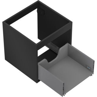 Korpus umývadlovej skrinky Mexen Box-A 45 cm, 1 zásuvka, matná čierna - 91AX0-0450-470-1-71