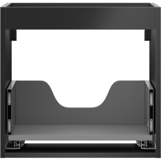 Korpus umývadlovej skrinky Mexen Box-A 50 cm, 1 zásuvka, matná čierna - 91AX0-0500-470-1-71