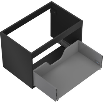 Korpus umývadlovej skrinky Mexen Box-A 70 cm, 1 zásuvka, matná čierna - 91AX0-0700-470-1-71