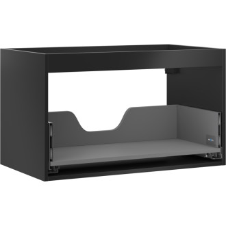 Korpus umývadlovej skrinky Mexen Box-A 80 cm, 1 zásuvka, matná čierna - 91AX0-0800-470-1-71