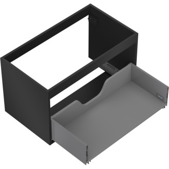 Korpus umývadlovej skrinky Mexen Box-A 80 cm, 1 zásuvka, matná čierna - 91AX0-0800-470-1-71