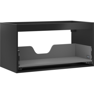 Korpus umývadlovej skrinky Mexen Box-A 90 cm, 1 zásuvka, matná čierna - 91AX0-0900-470-1-71