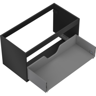 Korpus umývadlovej skrinky Mexen Box-A 90 cm, 1 zásuvka, matná čierna - 91AX0-0900-470-1-71