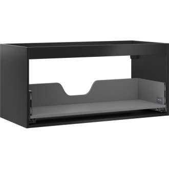 Korpus umývadlovej skrinky Mexen Box-A 100 cm, 1 zásuvka, matná čierna - 91AX0-1000-470-1-71