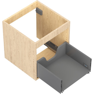 Korpus umývadlovej skrinky Mexen Box-A 45 cm, 1 zásuvka, dub - 91AX0-0450-470-1-81