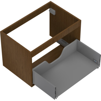 Korpus umývadlovej skrinky Mexen Box-A 70 cm, 1 zásuvka, orech - 91AX0-0700-470-1-86