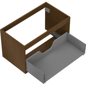 Korpus umývadlovej skrinky Mexen Box-A 80 cm, 1 zásuvka, orech - 91AX0-0800-470-1-86