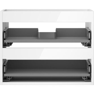 Korpus umývadlovej skrinky Mexen Box-A 60 cm, 2 zásuvky, biely lesk - 91AX0-0600-470-2-00