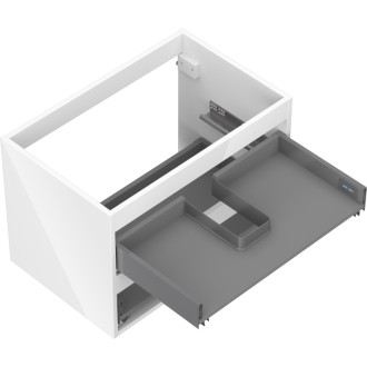 Korpus umývadlovej skrinky Mexen Box-A 70 cm, 2 zásuvky, biely lesk - 91AX0-0700-470-2-00