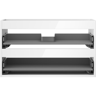 Korpus umývadlovej skrinky Mexen Box-A 80 cm, 2 zásuvky, biely lesk - 91AX0-0800-470-2-00