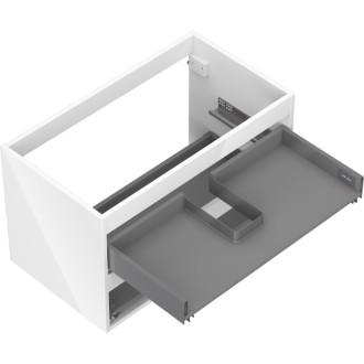 Korpus umývadlovej skrinky Mexen Box-A 80 cm, 2 zásuvky, biely lesk - 91AX0-0800-470-2-00