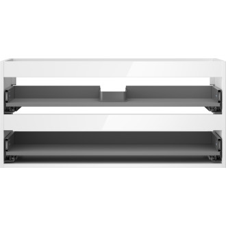 Korpus umývadlovej skrinky Mexen Box-A 100 cm, 2 zásuvky, biely lesk - 91AX0-1000-470-2-00