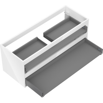 Korpus umývadlovej skrinky Mexen Box-A 120 cm, 2 zásuvky, biely lesk - 91AX0-1200-470-2-00