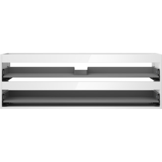 Korpus umývadlovej skrinky Mexen Box-A 140 cm, 2 zásuvky, biely lesk - 91AX0-1400-470-2-00