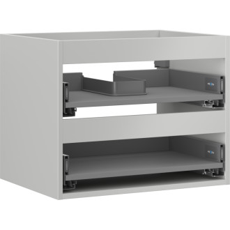 Korpus umývadlovej skrinky Mexen Box-A 60 cm, 2 zásuvky, matne šedá - 91AX0-0600-470-2-62