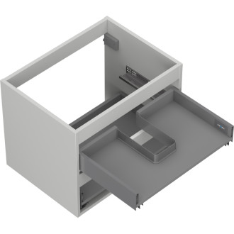 Korpus umývadlovej skrinky Mexen Box-A 60 cm, 2 zásuvky, matne šedá - 91AX0-0600-470-2-62