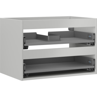 Korpus umývadlovej skrinky Mexen Box-A 70 cm, 2 zásuvky, matne šedá - 91AX0-0700-470-2-62