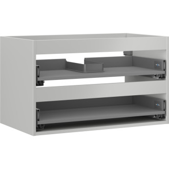 Korpus umývadlovej skrinky Mexen Box-A 80 cm, 2 zásuvky, matne šedá - 91AX0-0800-470-2-62