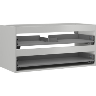 Korpus umývadlovej skrinky Mexen Box-A 100 cm, 2 zásuvky, matne šedá - 91AX0-1000-470-2-62