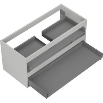 Korpus umývadlovej skrinky Mexen Box-A 100 cm, 2 zásuvky, matne šedá - 91AX0-1000-470-2-62