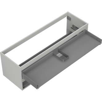 Korpus umývadlovej skrinky Mexen Box-A 140 cm, 2 zásuvky, matne šedá - 91AX0-1400-470-2-62