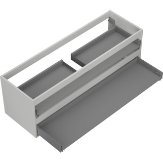 Korpus umývadlovej skrinky Mexen Box-A 140 cm, 2 zásuvky, matne šedá - 91AX0-1400-470-2-62