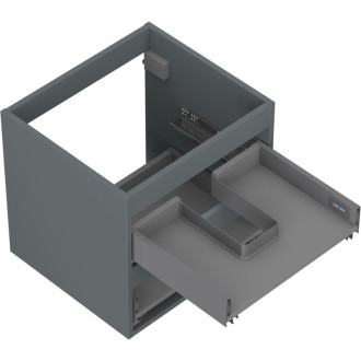 Korpus umývadlovej skrinky Mexen Box-A 50 cm, 2 zásuvky, matný grafit - 91AX0-0500-470-2-66