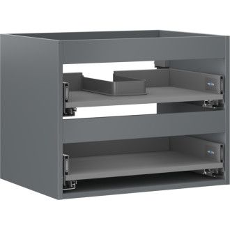 Korpus umývadlovej skrinky Mexen Box-A 60 cm, 2 zásuvky, matný grafit - 91AX0-0600-470-2-66
