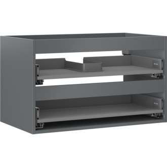 Korpus umývadlovej skrinky Mexen Box-A 80 cm, 2 zásuvky, matný grafit - 91AX0-0800-470-2-66