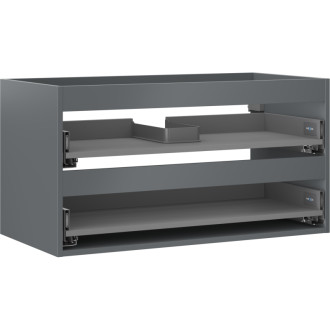 Korpus umývadlovej skrinky Mexen Box-A 90 cm, 2 zásuvky, matný grafit - 91AX0-0900-470-2-66
