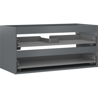 Korpus umývadlovej skrinky Mexen Box-A 100 cm, 2 zásuvky, matný grafit - 91AX0-1000-470-2-66