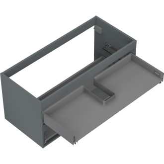 Korpus umývadlovej skrinky Mexen Box-A 100 cm, 2 zásuvky, matný grafit - 91AX0-1000-470-2-66