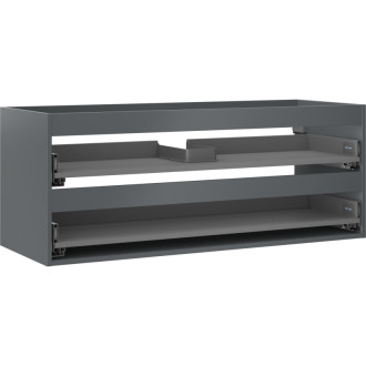 Korpus umývadlovej skrinky Mexen Box-A 120 cm, 2 zásuvky, matný grafit - 91AX0-1200-470-2-66