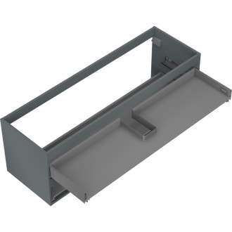 Korpus umývadlovej skrinky Mexen Box-A 140 cm, 2 zásuvky, matný grafit - 91AX0-1400-470-2-66