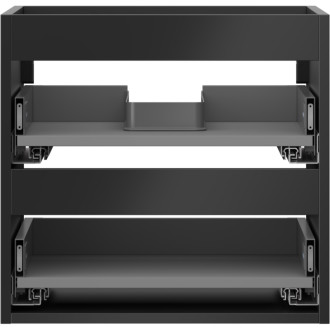 Korpus umývadlovej skrinky Mexen Box-A 50 cm, 2 zásuvky, matná čierna - 91AX0-0500-470-2-71