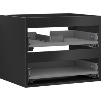 Korpus umývadlovej skrinky Mexen Box-A 60 cm, 2 zásuvky, matná čierna - 91AX0-0600-470-2-71