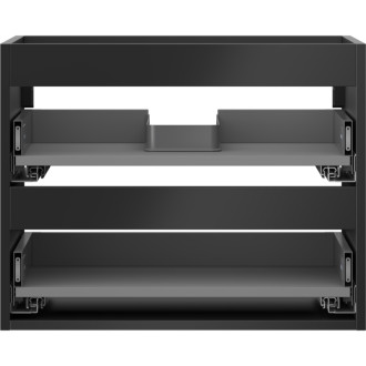 Korpus umývadlovej skrinky Mexen Box-A 60 cm, 2 zásuvky, matná čierna - 91AX0-0600-470-2-71