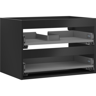 Korpus umývadlovej skrinky Mexen Box-A 70 cm, 2 zásuvky, matná čierna - 91AX0-0700-470-2-71
