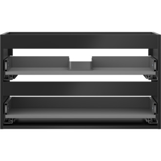 Korpus umývadlovej skrinky Mexen Box-A 80 cm, 2 zásuvky, matná čierna - 91AX0-0800-470-2-71