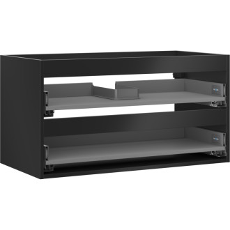 Korpus umývadlovej skrinky Mexen Box-A 90 cm, 2 zásuvky, matná čierna - 91AX0-0900-470-2-71