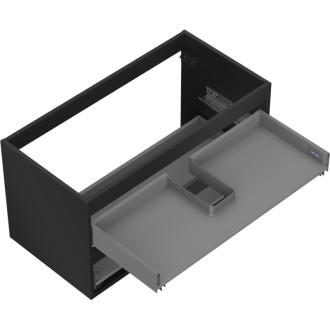 Korpus umývadlovej skrinky Mexen Box-A 90 cm, 2 zásuvky, matná čierna - 91AX0-0900-470-2-71