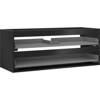 Korpus umývadlovej skrinky Mexen Box-A 120 cm, 2 zásuvky, matná čierna - 91AX0-1200-470-2-71