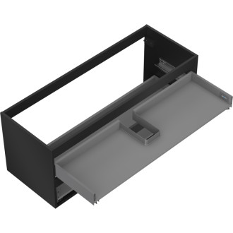 Korpus umývadlovej skrinky Mexen Box-A 120 cm, 2 zásuvky, matná čierna - 91AX0-1200-470-2-71