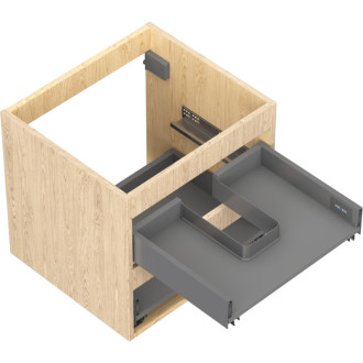 Korpus umývadlovej skrinky Mexen Box-A 50 cm, 2 zásuvky, dub - 91AX0-0500-470-2-81
