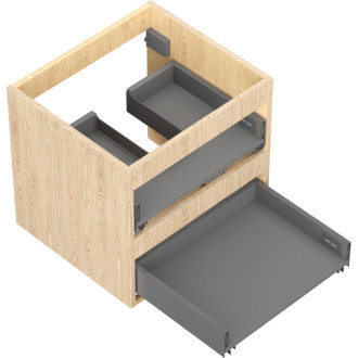 Korpus umývadlovej skrinky Mexen Box-A 50 cm, 2 zásuvky, dub - 91AX0-0500-470-2-81