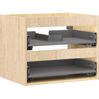 Korpus umývadlovej skrinky Mexen Box-A 60 cm, 2 zásuvky, dub - 91AX0-0600-470-2-81