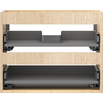 Korpus umývadlovej skrinky Mexen Box-A 60 cm, 2 zásuvky, dub - 91AX0-0600-470-2-81