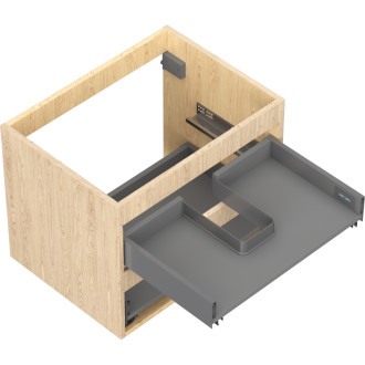 Korpus umývadlovej skrinky Mexen Box-A 60 cm, 2 zásuvky, dub - 91AX0-0600-470-2-81