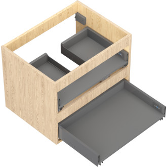 Korpus umývadlovej skrinky Mexen Box-A 60 cm, 2 zásuvky, dub - 91AX0-0600-470-2-81